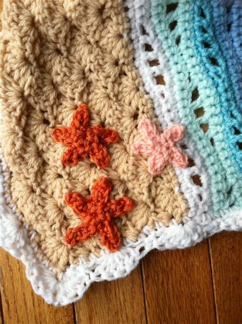 Beach Inspired Blanket Crochet Pattern Newborn Baby Custom Etsy