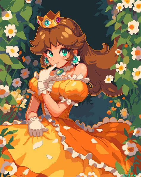 Itzah Princess Daisy Mario Series Nintendo Super Mario Land Crown Dress Flower Green