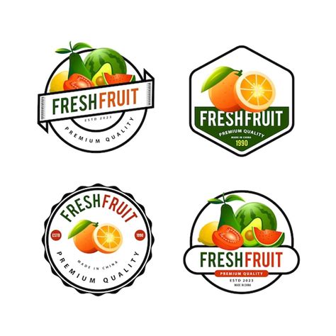 Premium Vector Fresh Fruit Logo Template Design