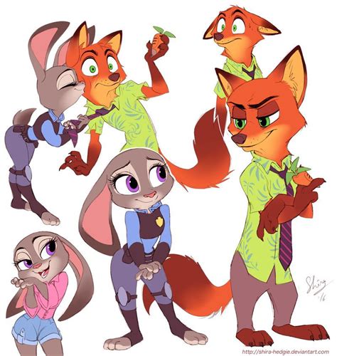Nick And Judy 2 By Shira Hedgie On Deviantart Zootopia Zootopia Art