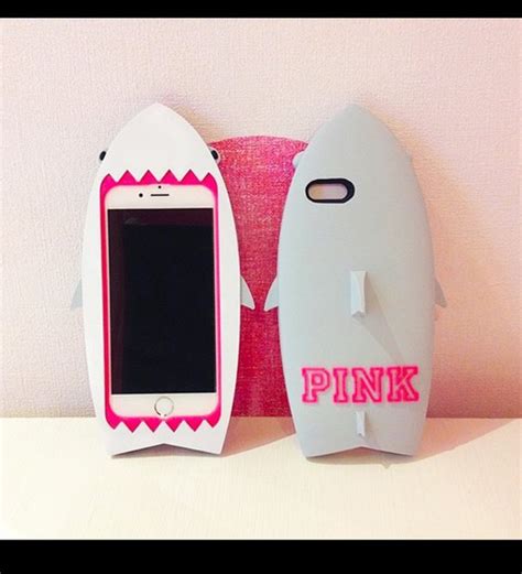 Victorias Secret Pink New 3d Shark Fish Soft Silicone Case For Iphone