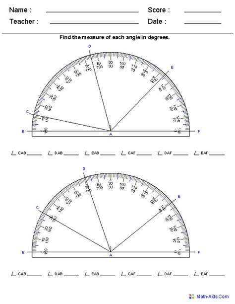 Https://tommynaija.com/worksheet/1 11b Measuring Angles With A Protractor Worksheet