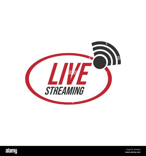 Live Stream Tv Logo Icon Vector Image Live Streaming Online Sign