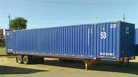 Oversized New Pallet Wide Steel Foot 53ft Shipping Container Buy 53