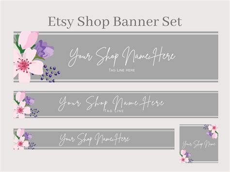 Etsy Banner Designs Etsy Shop Banner Kit Minimalist Etsy Etsy
