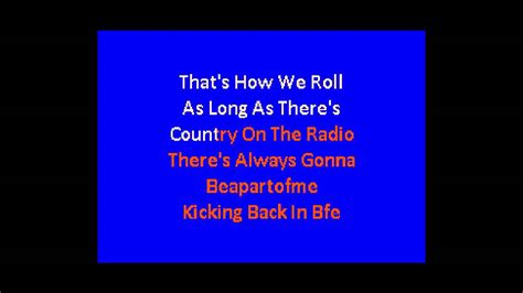 Country On The Radio Karaoke Youtube