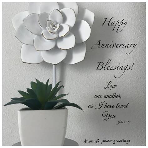 Happy Anniversary Blessings Love One Another Happy Anniversary