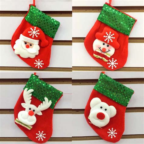 Muqgew Christmas Socks Decorations Hot Selling 1015cm Christmas