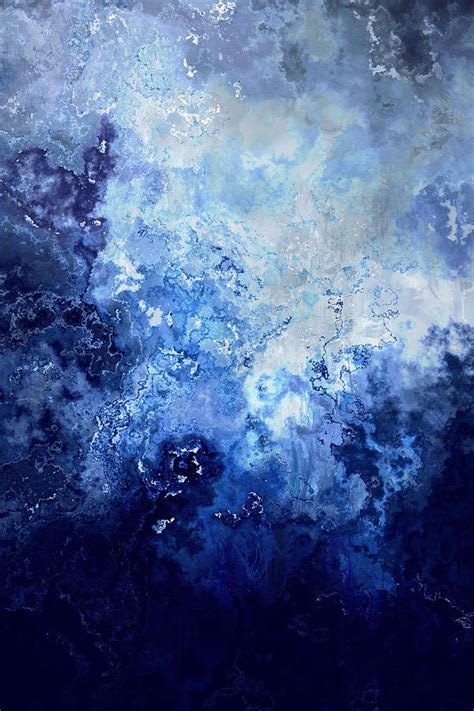 Sapphire Dream Abstract Art Painting By Jaison Cianelli