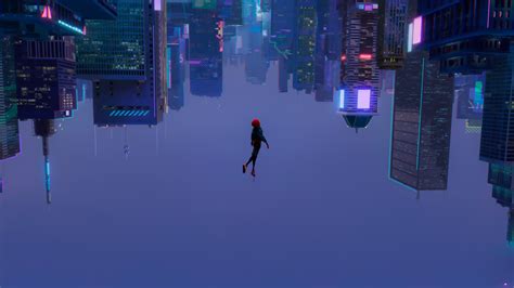 Skyscraper Upside Down Animated Movies Spider Man Miles Morales