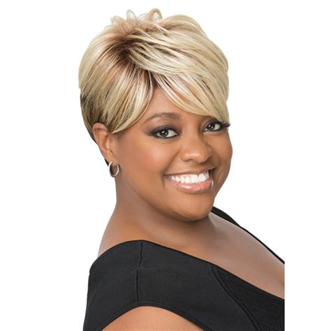 Short Pixie Wigs Blonde Cheap Synthetic Wigs For Black Women African