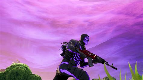 Showing Off My Purple Skull Trooper Fortnite Battle Royale Youtube