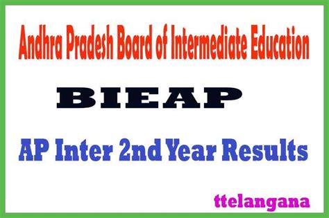 Ap Inter 2nd Year Results Andhra Pradesh 2nd Year Results