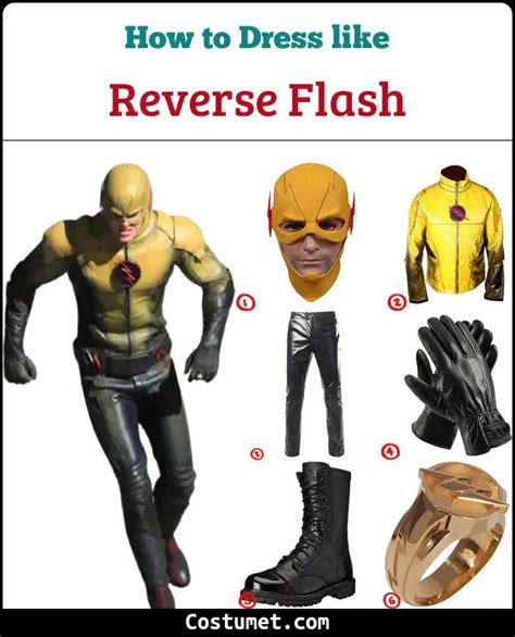 Reverse Flash Costume For Cosplay And Halloween 2023