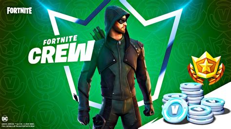 New Crew Pack Green Arrow Skin Fortnite Season 5 Youtube