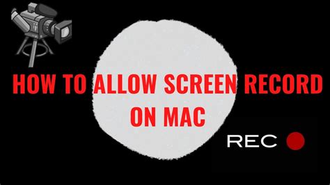 How To Enable Screen Recording On Macbook Youtube