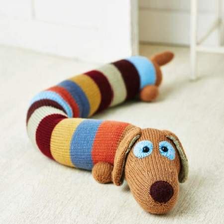 Knitted baby hats are an essential accessory, and most of them are quick and easy to make for knitters of any experience level. Sausage Dog Draught Excluder | Knitting Patterns | Let's ...