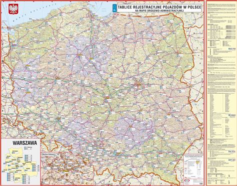 Mapa Tablic Rejestracyjnych Polska Polska Mapa