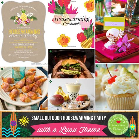 Host A Small Outdoor Housewarming Party With A Luau Theme
