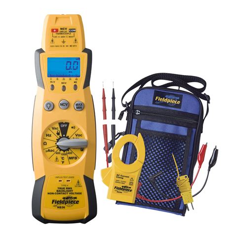 Fieldpiece True Rms Expandable Multimeter Kit With Clamp Head Hs36