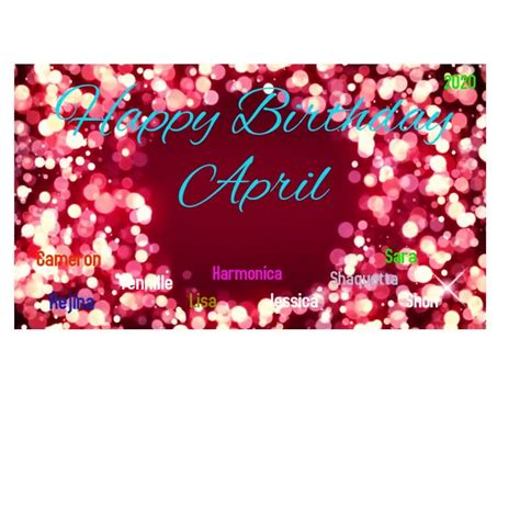 Happy Birthday April Template Postermywall