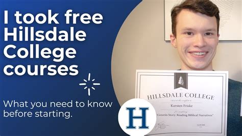Review Hillsdale Colleges Free Courses Youtube