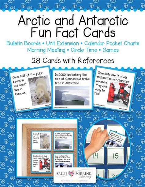 Arctic And Antarctic Fun Facts Cards A Quiet Simple Life With Sallie