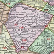 Albemarle County, Virginia, Map, 1911, Rand McNally, Charlottesville ...
