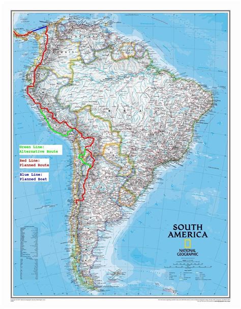 Road Map South America