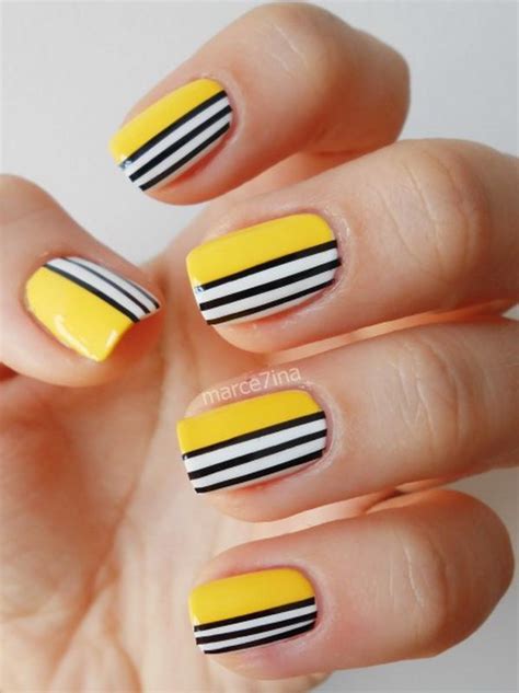 cool stripe nail designs hative