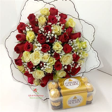 Sunshine Rose Combo Gifts And Flowers Kenya Same Day Flower Delivery Kenya Flower Delivery