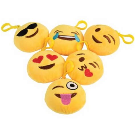 Us Toy Sb652 Emoji Clip Plush Toy Pack Of 12 1 King Soopers