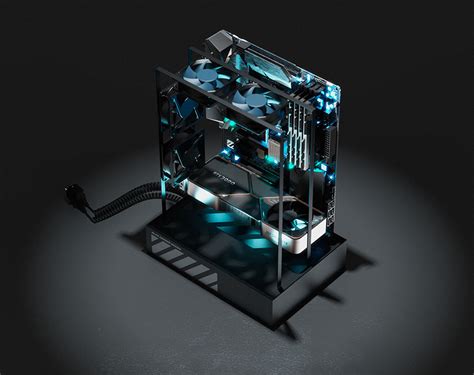 Futuristic Crystal Pc Case Concept By Alex Casabo Tuvie Design
