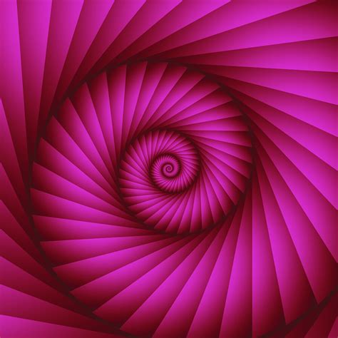 Hot Pink Spiral Fractal Artwork By Walstraasart Redbubble