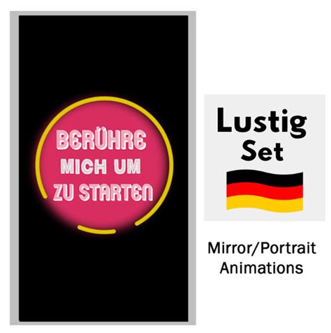 Lustig Party Set Mirror Booth Animations Birthday German Etsy