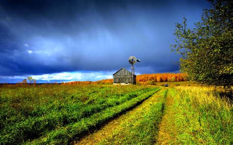 Old Farm Scene Wallpapers Wallpapersafari