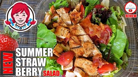 Wendys Summer Strawberry Salad Review ⛱️🍓🥗 Youtube