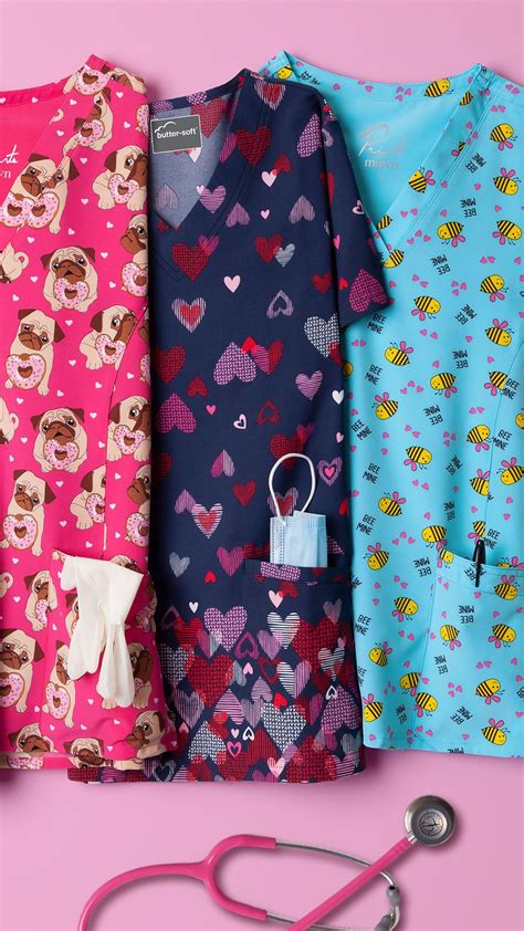 we re in 💕 with these valentine s day prints in 2023 medical scrubs fashion medical scrubs