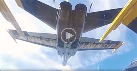 this 360 degree pov blue angel ride shows how insanely close they fly together twistedsifter