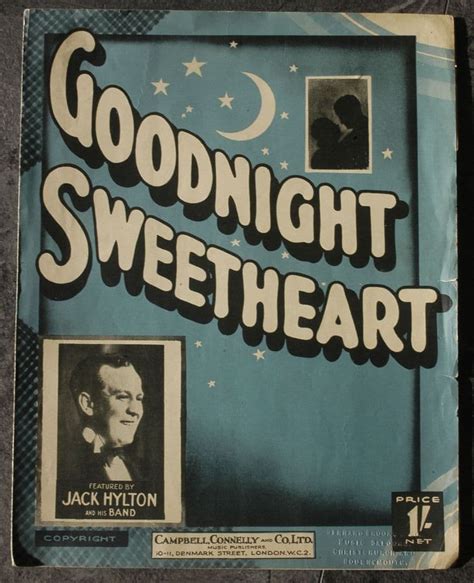 1931 Publish Song Sheet Goodnight Sweetheart