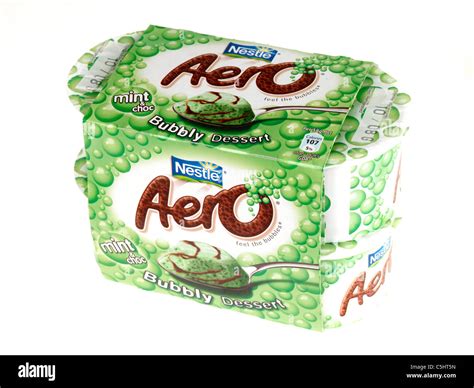 Carton Pot Aero Choc Chocolate Desserts Mint Hi Res Stock Photography