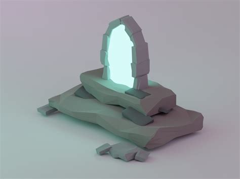 Low Poly Portal Modèles 3d In Autre 3dexport