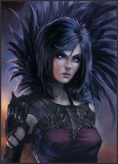 Raven By Peter Ortiz On Deviantart Fantasy Girl Character Portraits