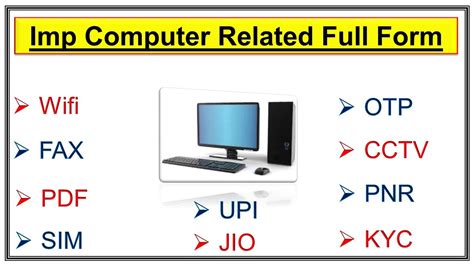 Most Commonly Used Computer Full Form Computer Full Form