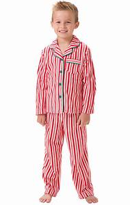 Candy Cane Fleece Boys Pajamas In Boys Pajamas Onesies Size 6 14