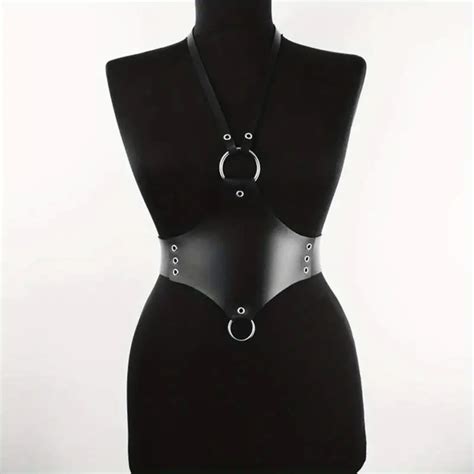 Gothic Pu Leather Harness Belts Women Punk Wide Body Temu Australia