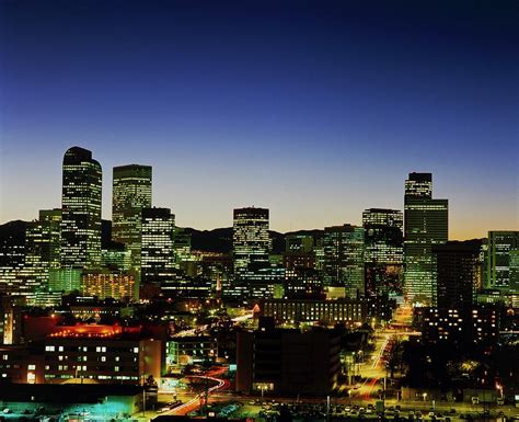Download our denver visitors guide! Denver Skyline At Night Photograph by Alex Bartel/science ...