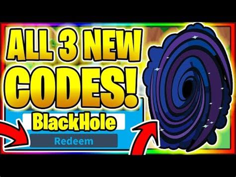 The process to redeem the codes has also been stated. Black Hole Simulator Codes - Roblox Music Codes