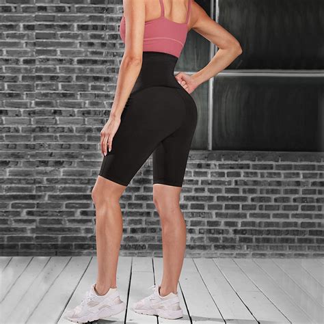 women heat trapping waist trainer leggings sweat body shaper capris sauna pants ebay