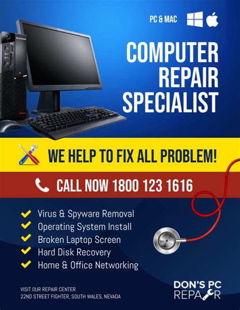 Computer Repair Specialist Modelo Postermywall